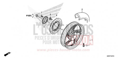 ROUE ARRIERE SH125ADL de 2020